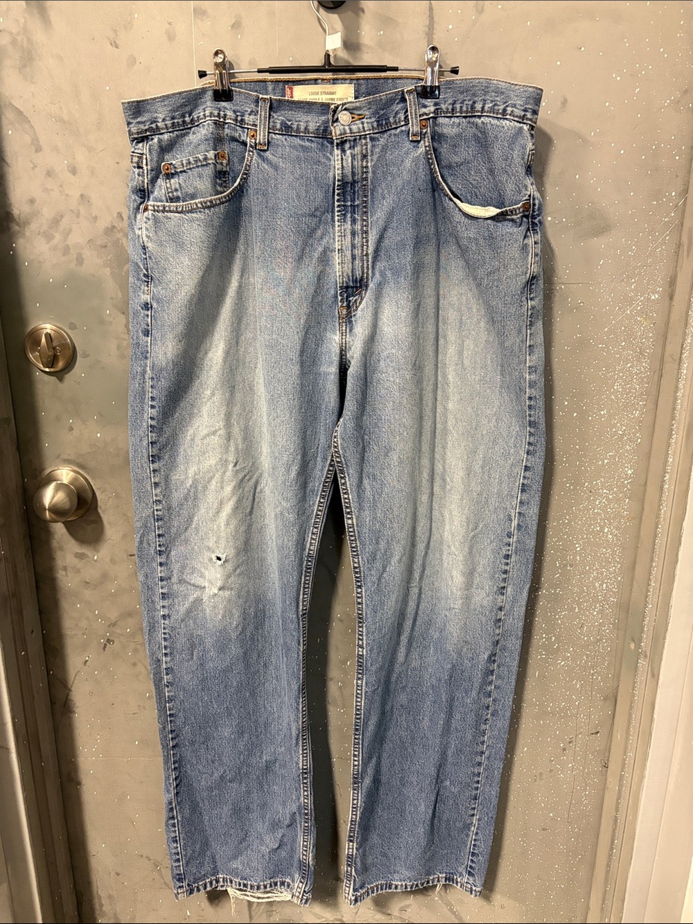 Vintage 2004 Levi's Light Blue Straight Men’s Jeans Distressed
